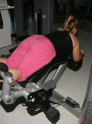 Mature.nl Mature women getting a workout during gym mature xxx sex photo
