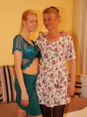 Mature.nl two old and young lesbians go at it mature xxx sex photo