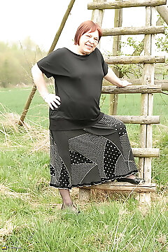 This German Bbw Loves To Get Wet In Public